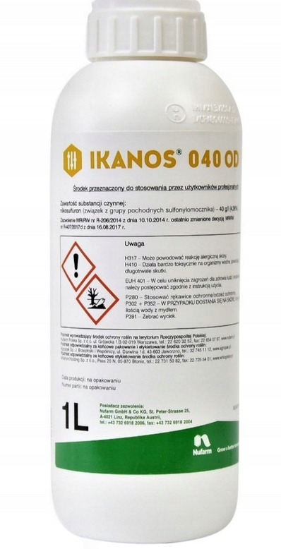 IKANOS (040OD) NUFARM - zwalcza chwastnicę i inne prosowate w uprawie kukurydzy
